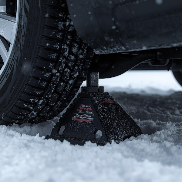 a winter tire change on an ottawa street
